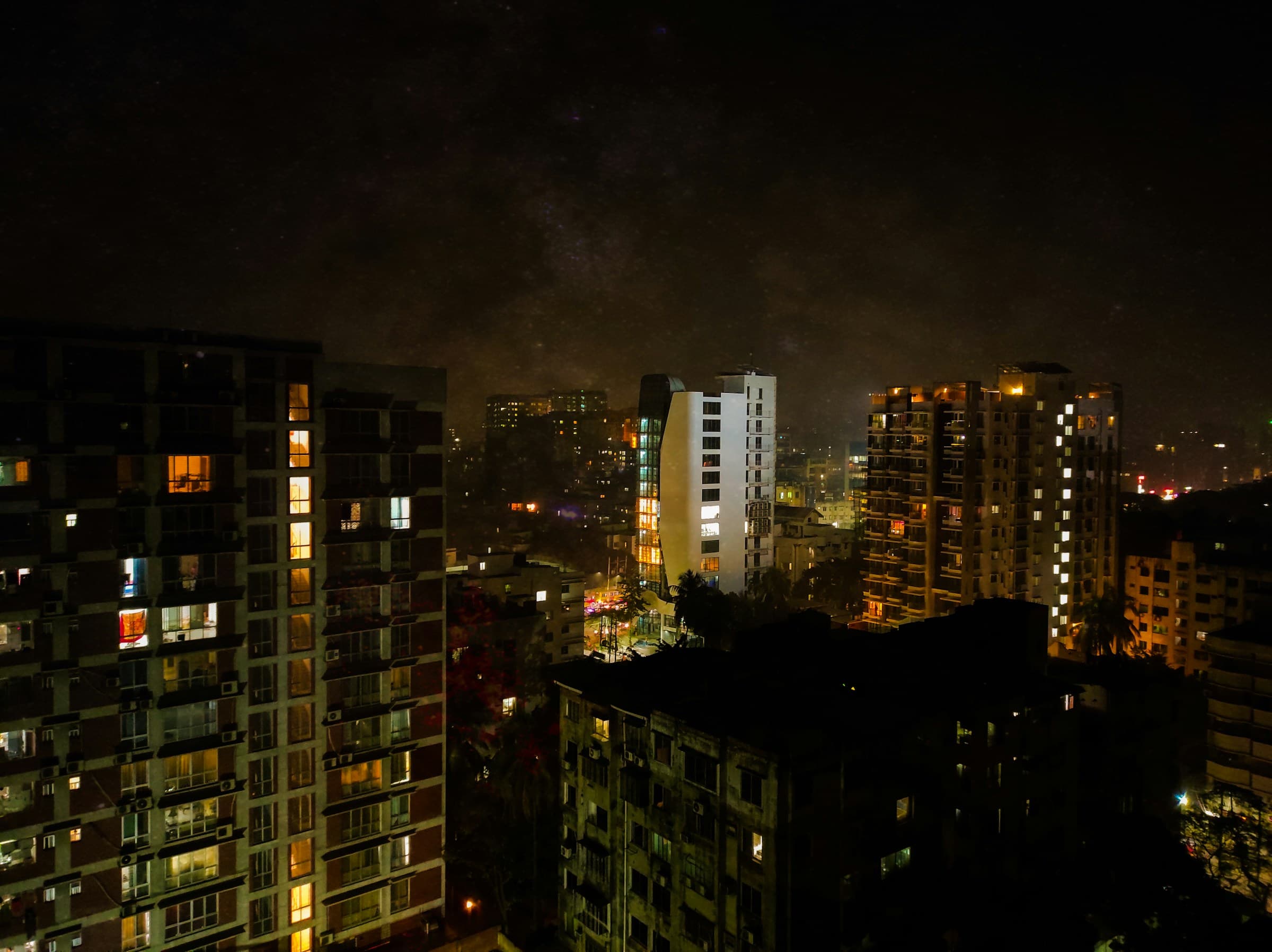 Dhaka city at night